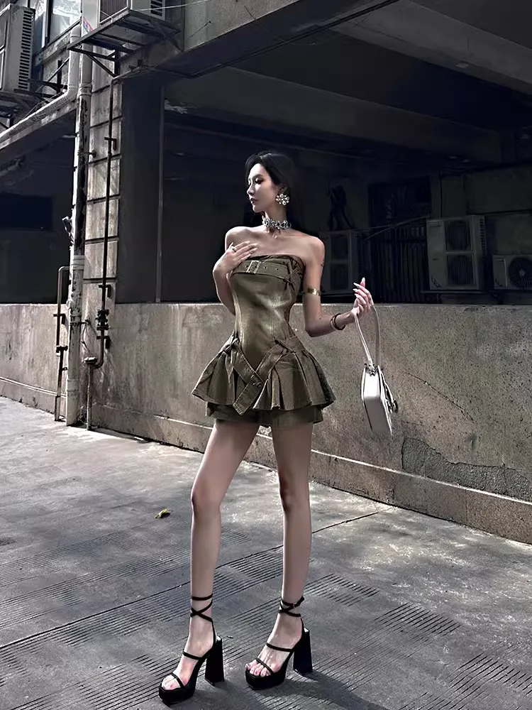 - Strapless A-line Party Dress   GEU1350