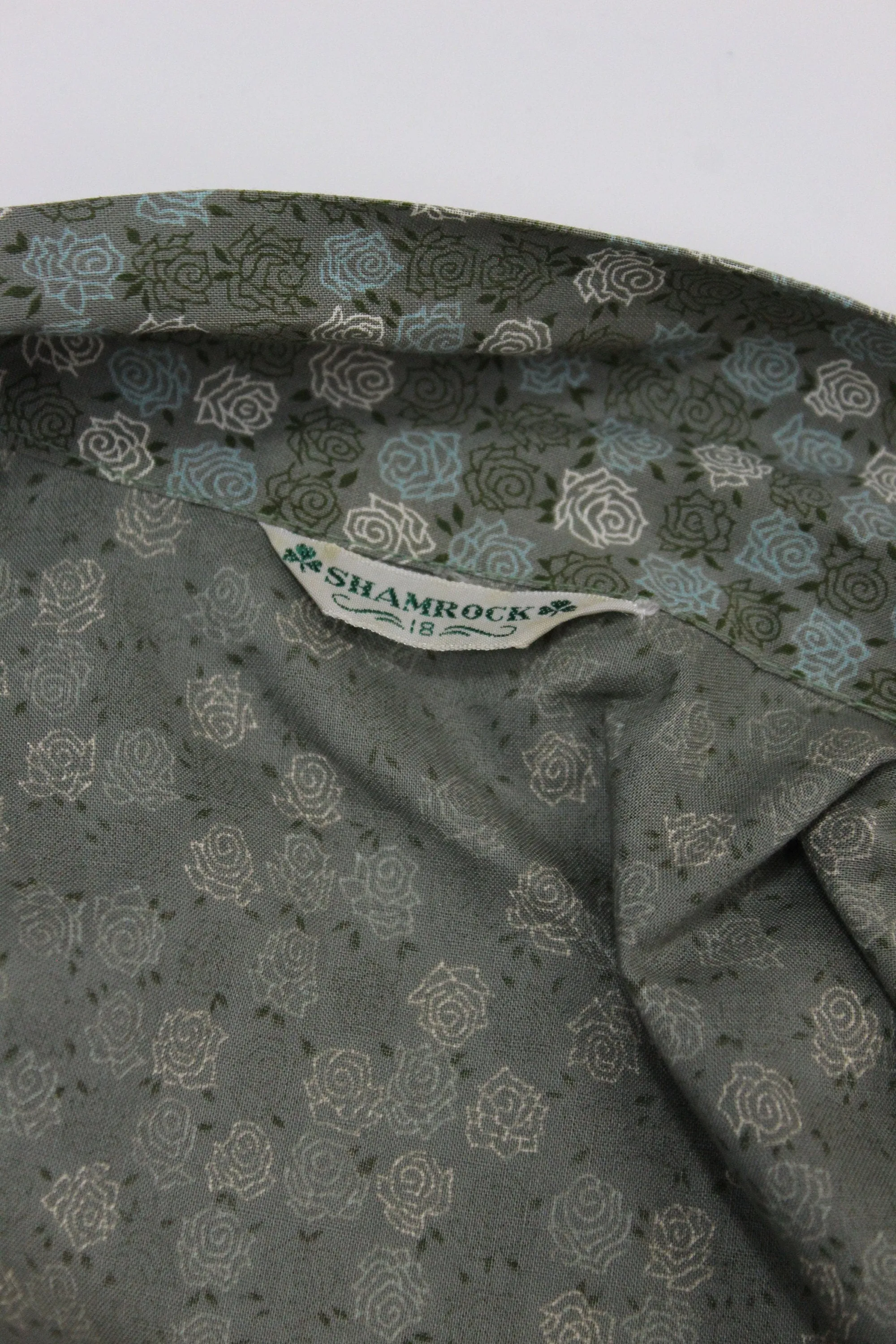 1950s ROSE PRINT novelty skirt and top SET medium | new spring summer