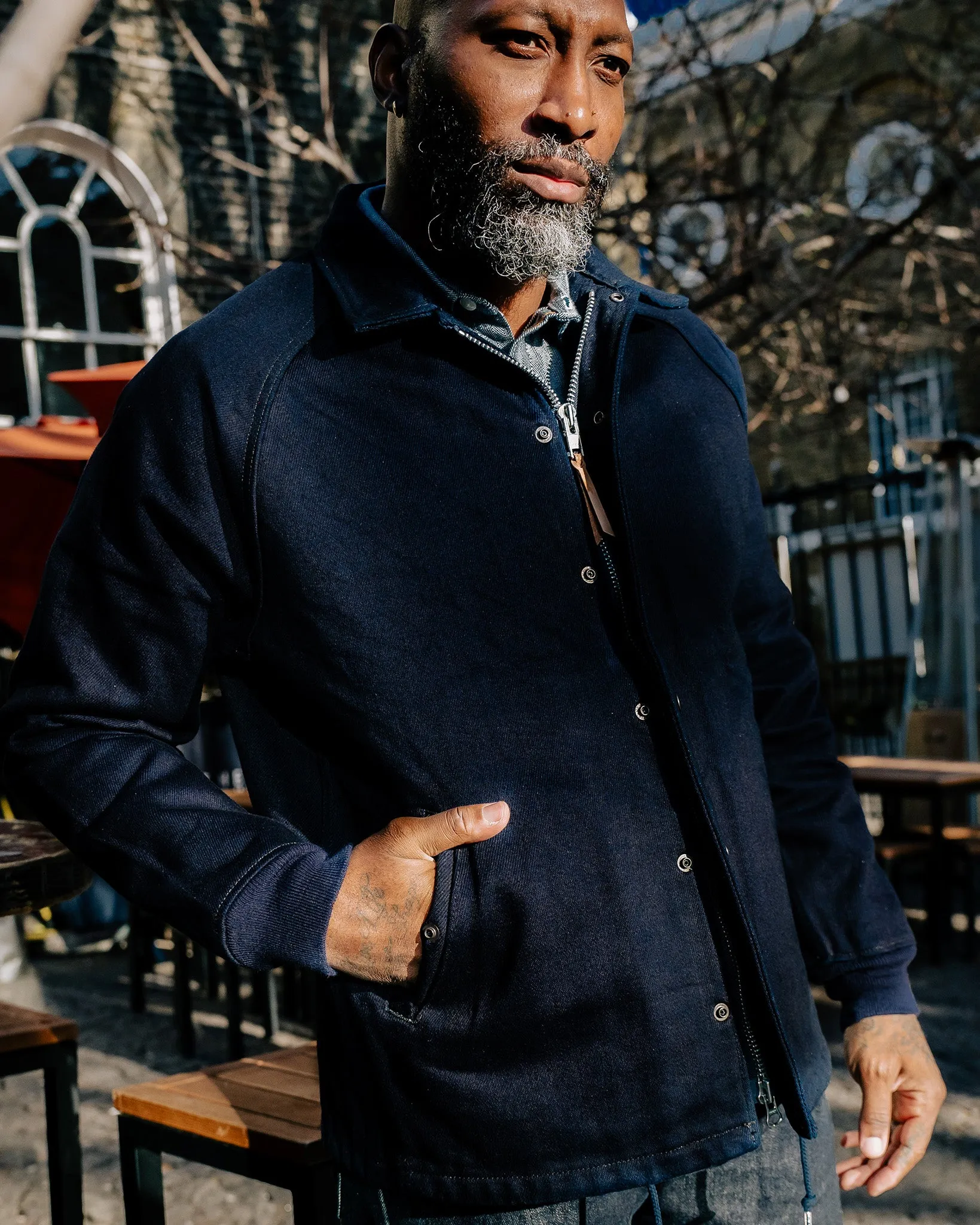 21oz Serge Windbreaker - Indigo