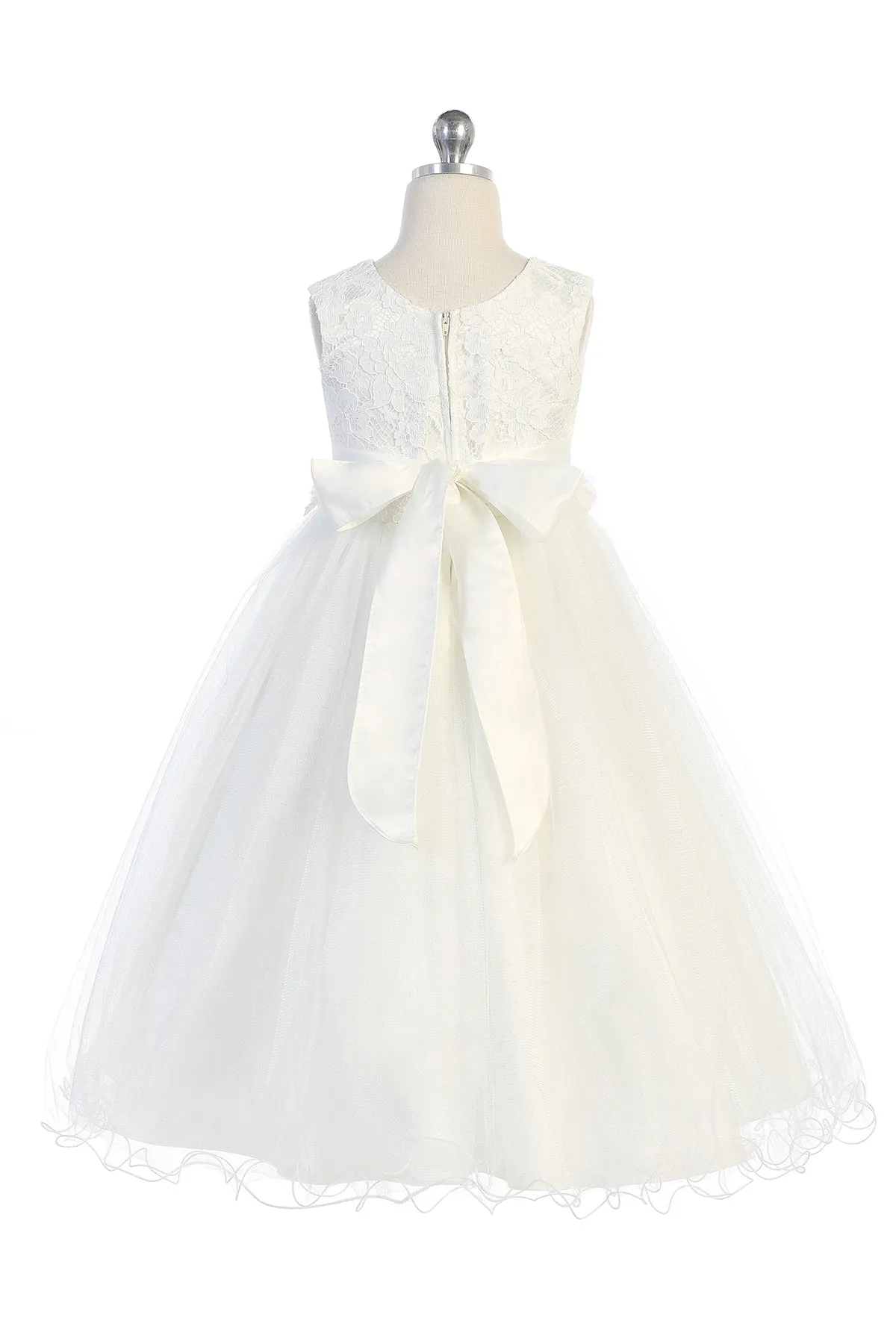 468 Lace Glitter Tulle Dress