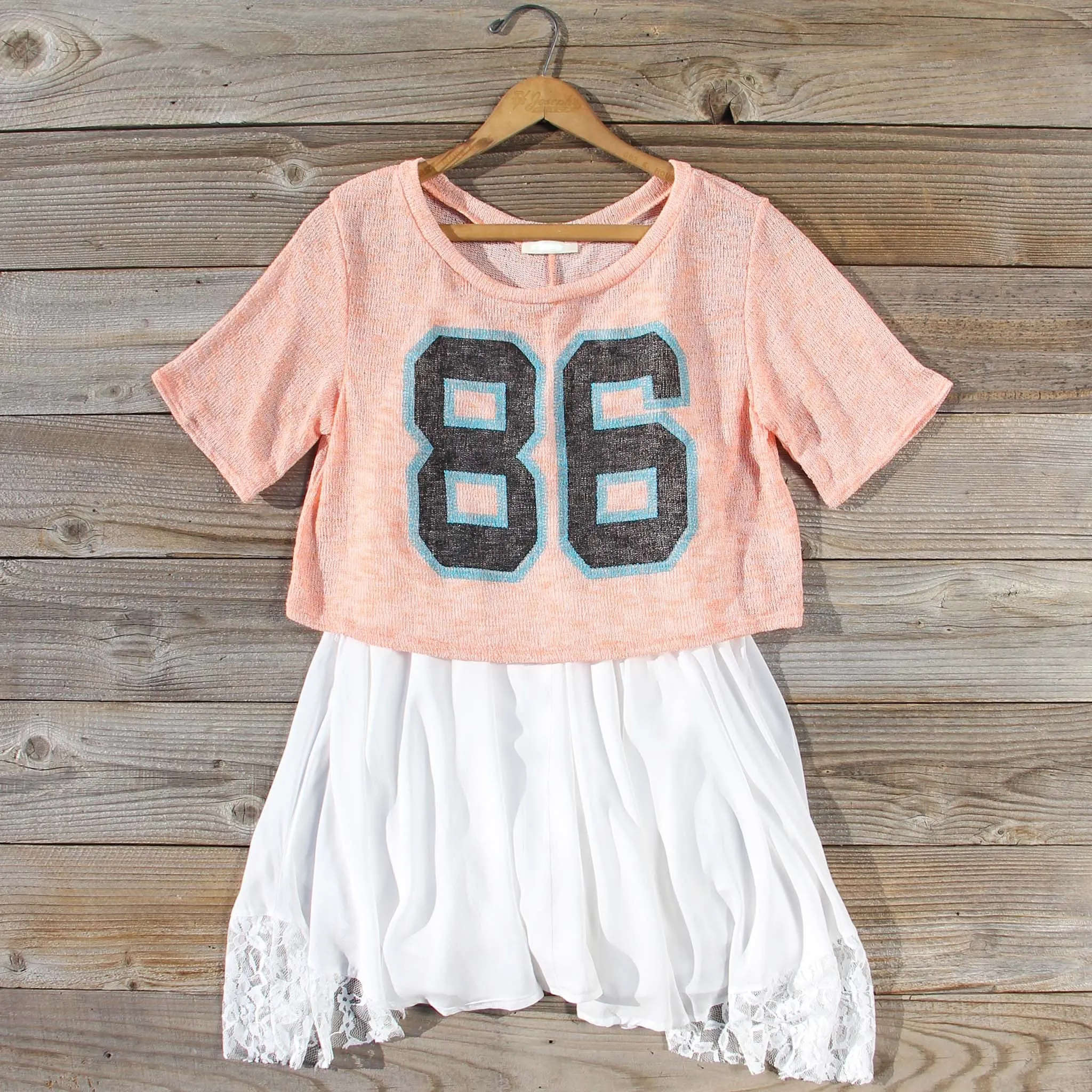 70's Jersey Tee in Peach