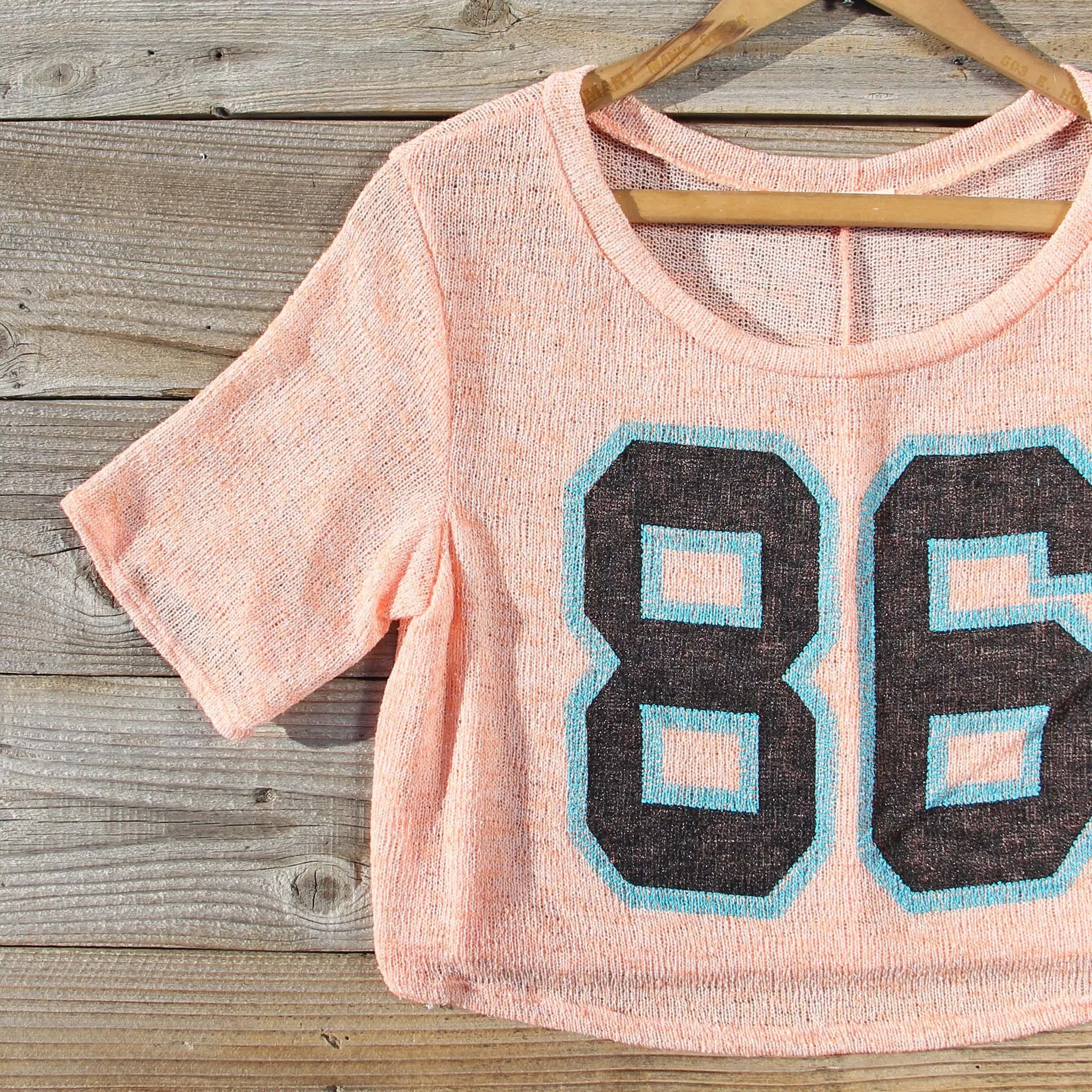 70's Jersey Tee in Peach