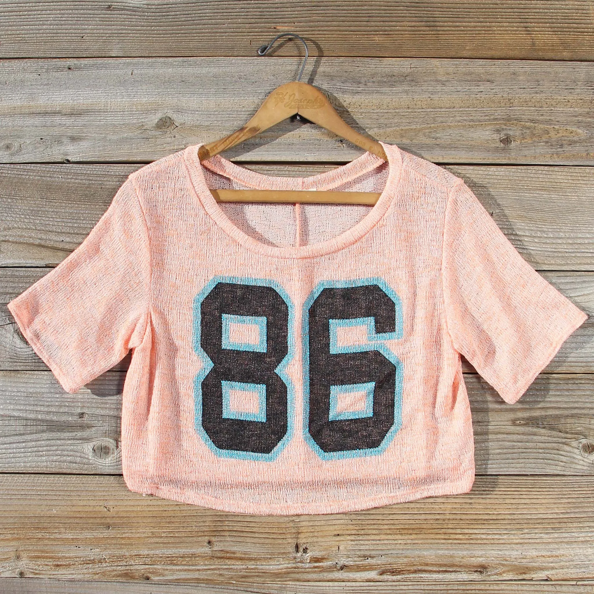 70's Jersey Tee in Peach