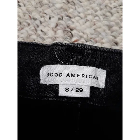 8/29 Good American Good Waist Shadow Pocket Ripped High Rise Skinny