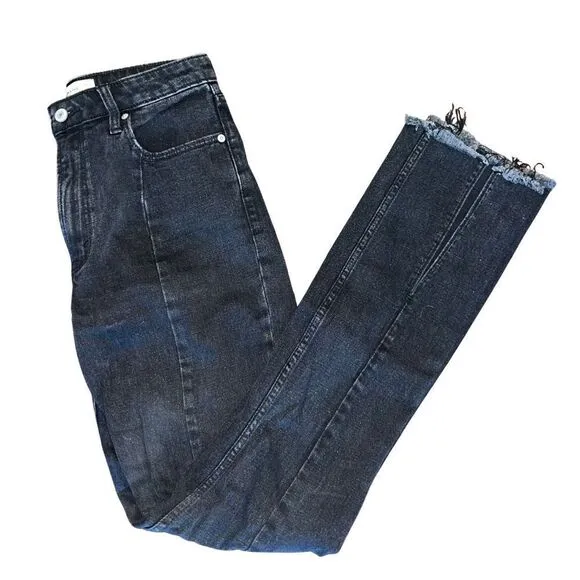 Abercrombie high waist split front jeans