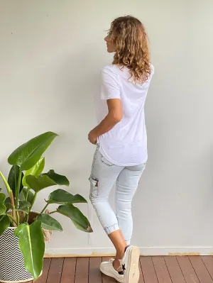 Acid Wash Jogger Jeans