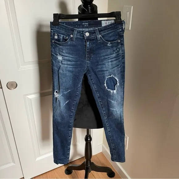 Adriano Goldschmied Blue 8 Years Whistler Super Skinny Legging Distress Jean 24