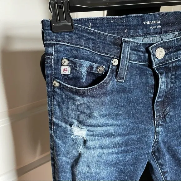 Adriano Goldschmied Blue 8 Years Whistler Super Skinny Legging Distress Jean 24