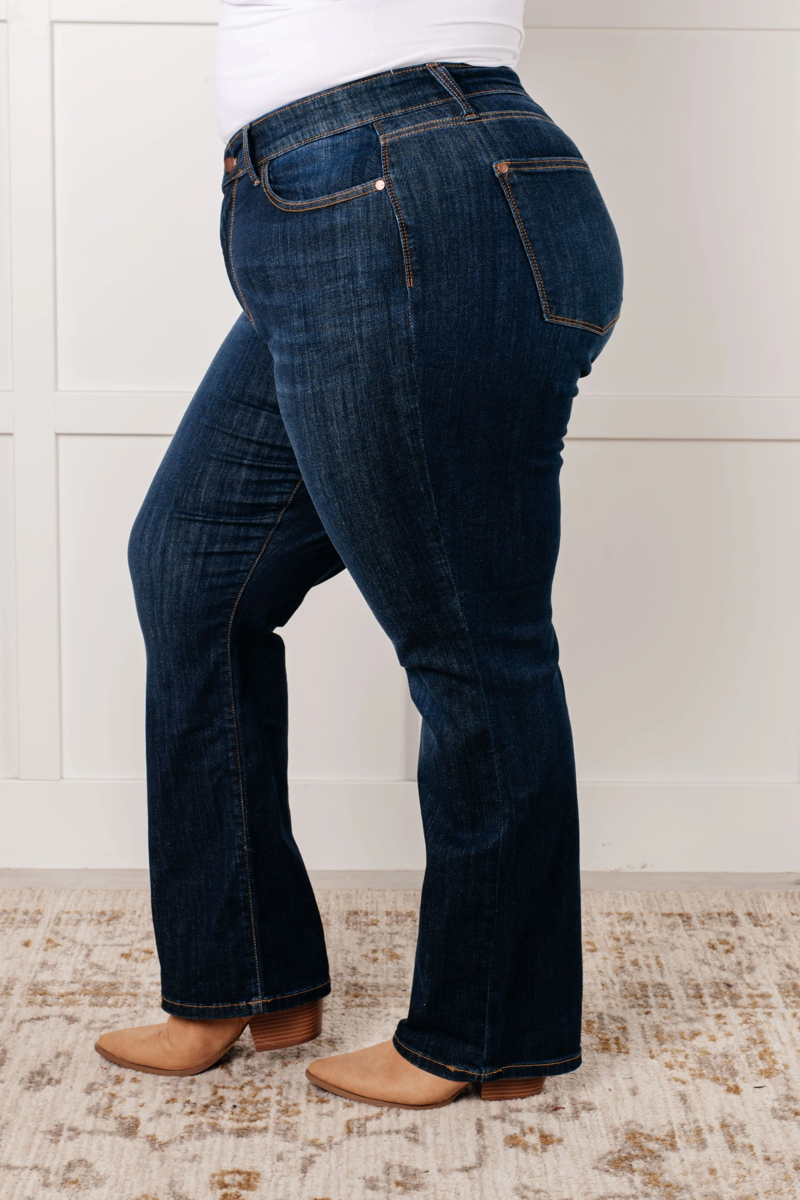 Alaina Judy Blue High Rise Classic Straight Jeans
