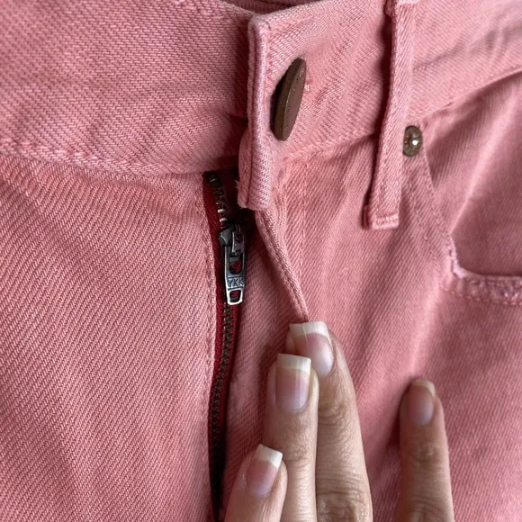 Alice   Olivia Pink Genevive Distressed Jeans 25