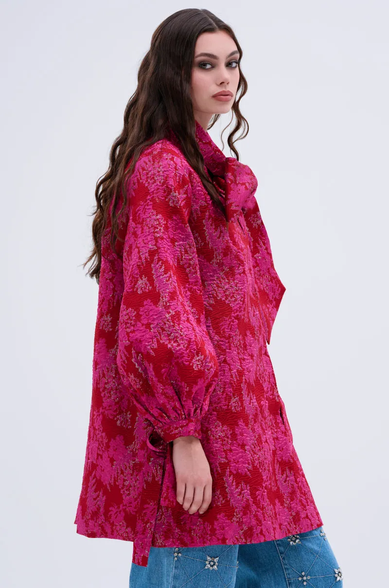 AMALIA TIE NECK TRENCH