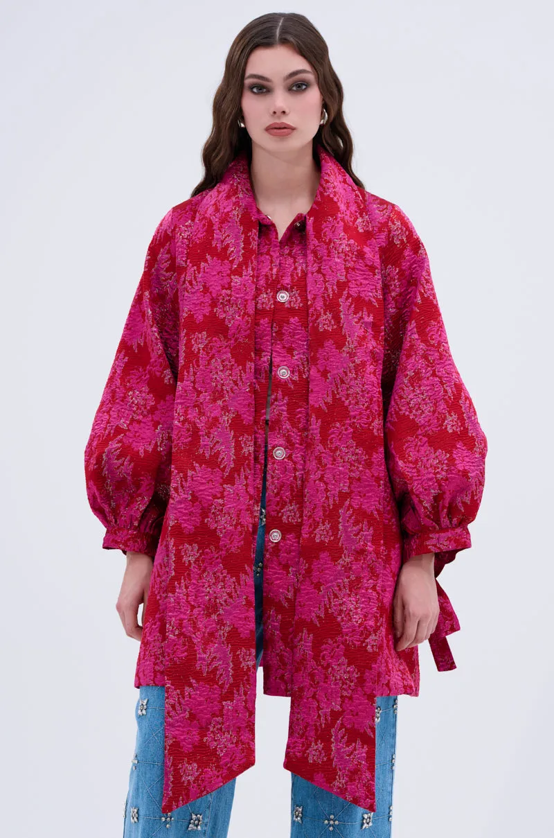 AMALIA TIE NECK TRENCH