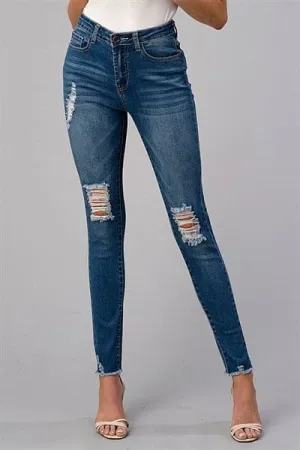 American Blue Distressed Skinny Denim Jeans - Pack of 12