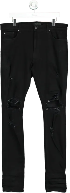 Amiri Black Distressed Skinny Jeans XXS