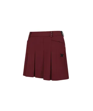 ANEW Golf: Women's Pocket Point Pleats SQ - Wine