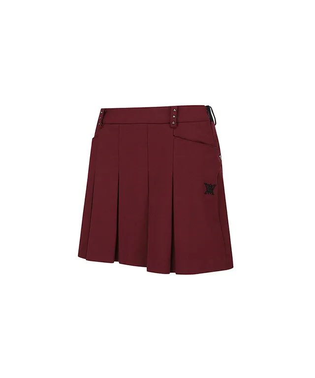 ANEW Golf: Women's Pocket Point Pleats SQ - Wine