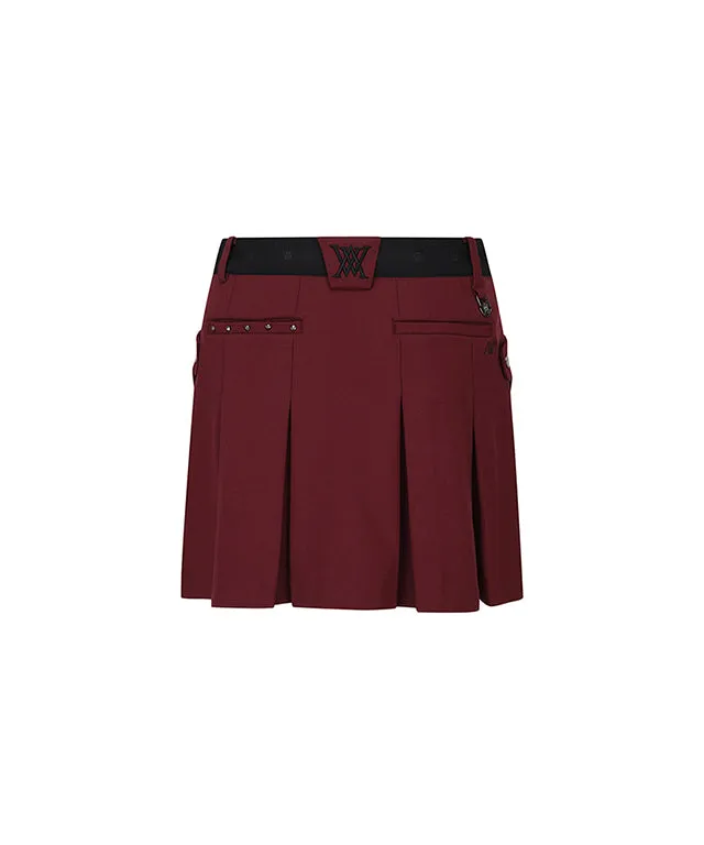 ANEW Golf: Women's Pocket Point Pleats SQ - Wine