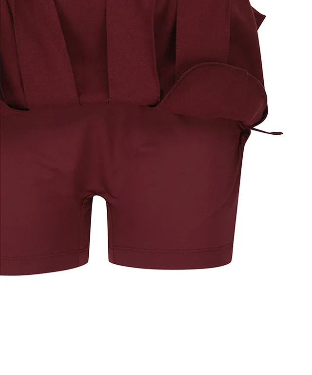 ANEW Golf: Women's Pocket Point Pleats SQ - Wine