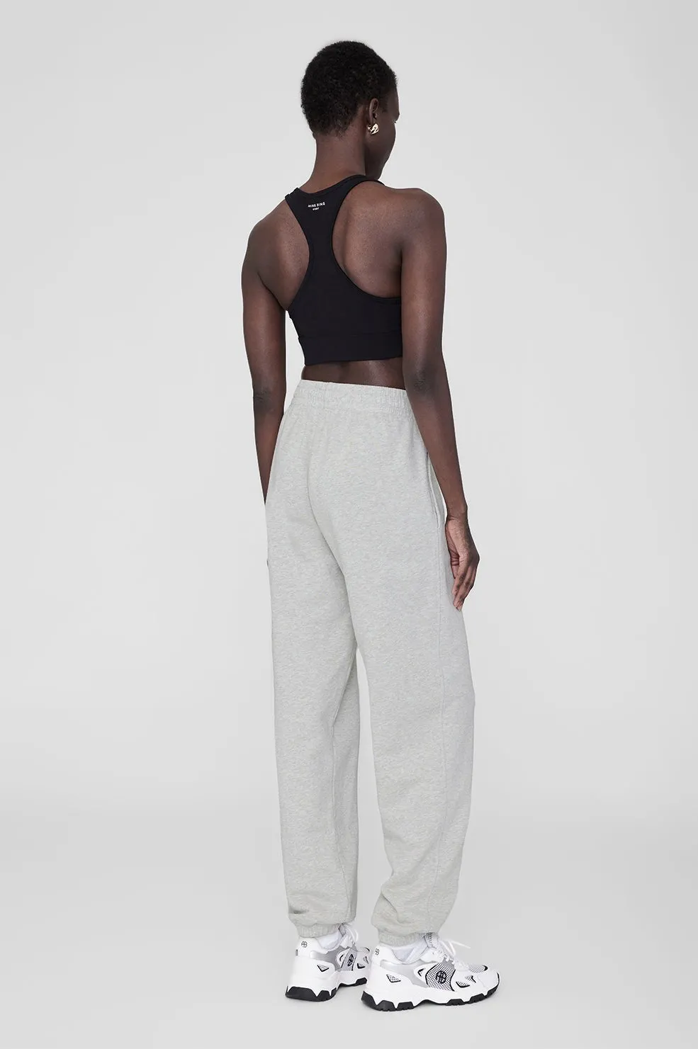 Anine Bing Karter Jogger Sweatpant in Grey