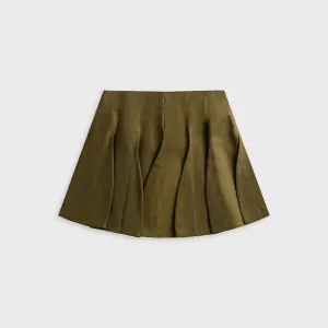 anOnlyChild Ellis Skirt - Olive Green