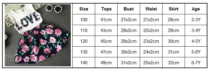 Arrival Cute Kid Girls Baby 2 Piece Sleeveless T-shirt Top Floral Lace Dress Suit Outfit