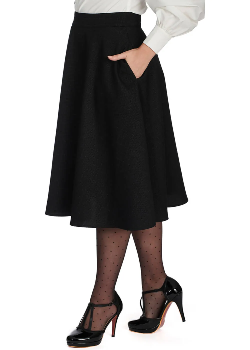 Banned Hope 50's Swing Skirt Black