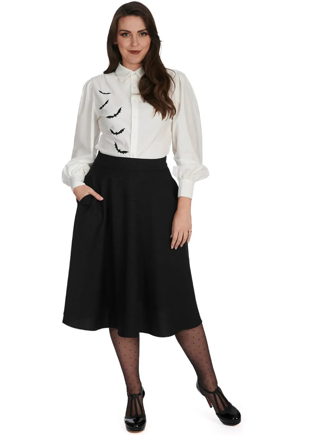 Banned Hope 50's Swing Skirt Black