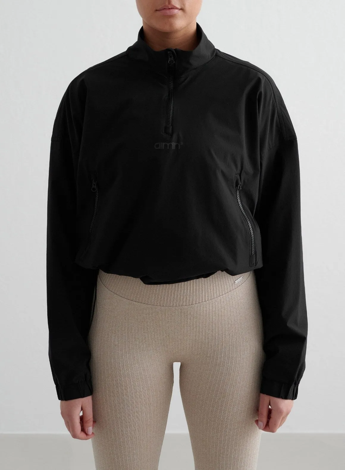 Black Windbreaker Jacket