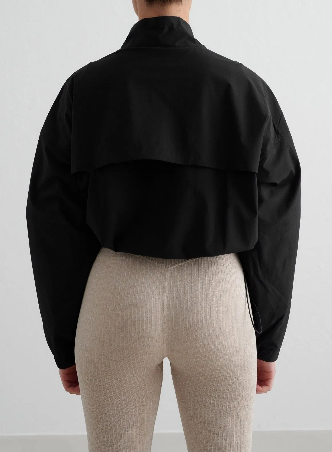 Black Windbreaker Jacket