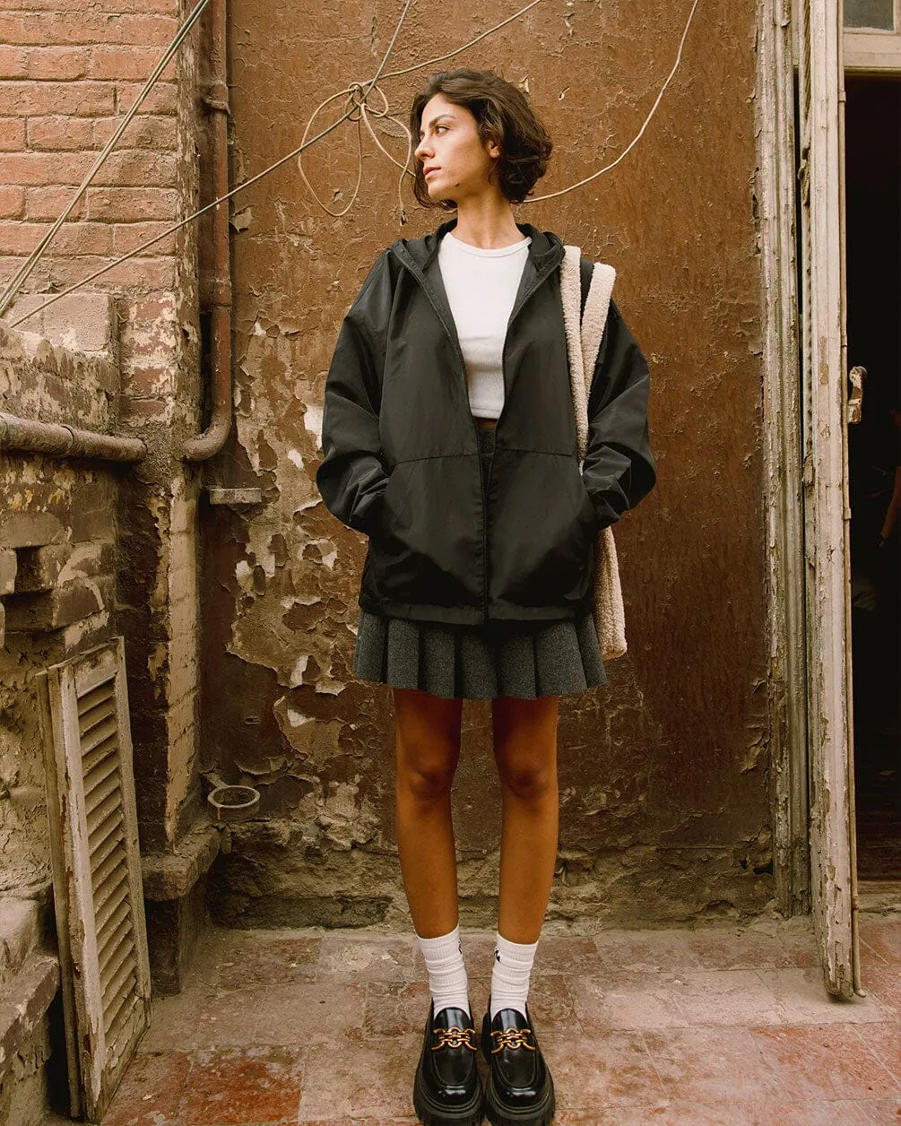 Black Windbreaker