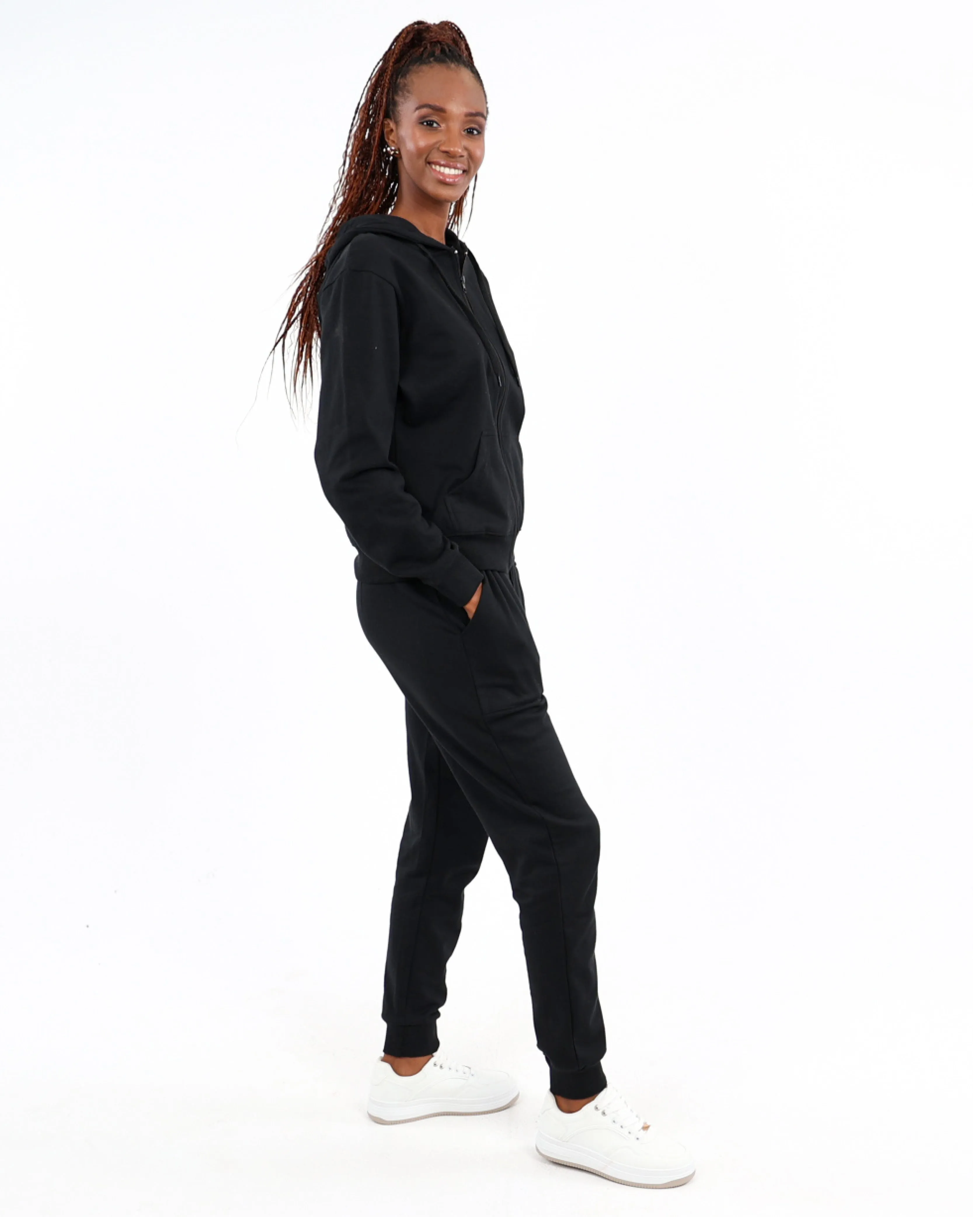 Black Zip-Up Hoodie