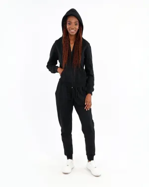 Black Zip-Up Hoodie