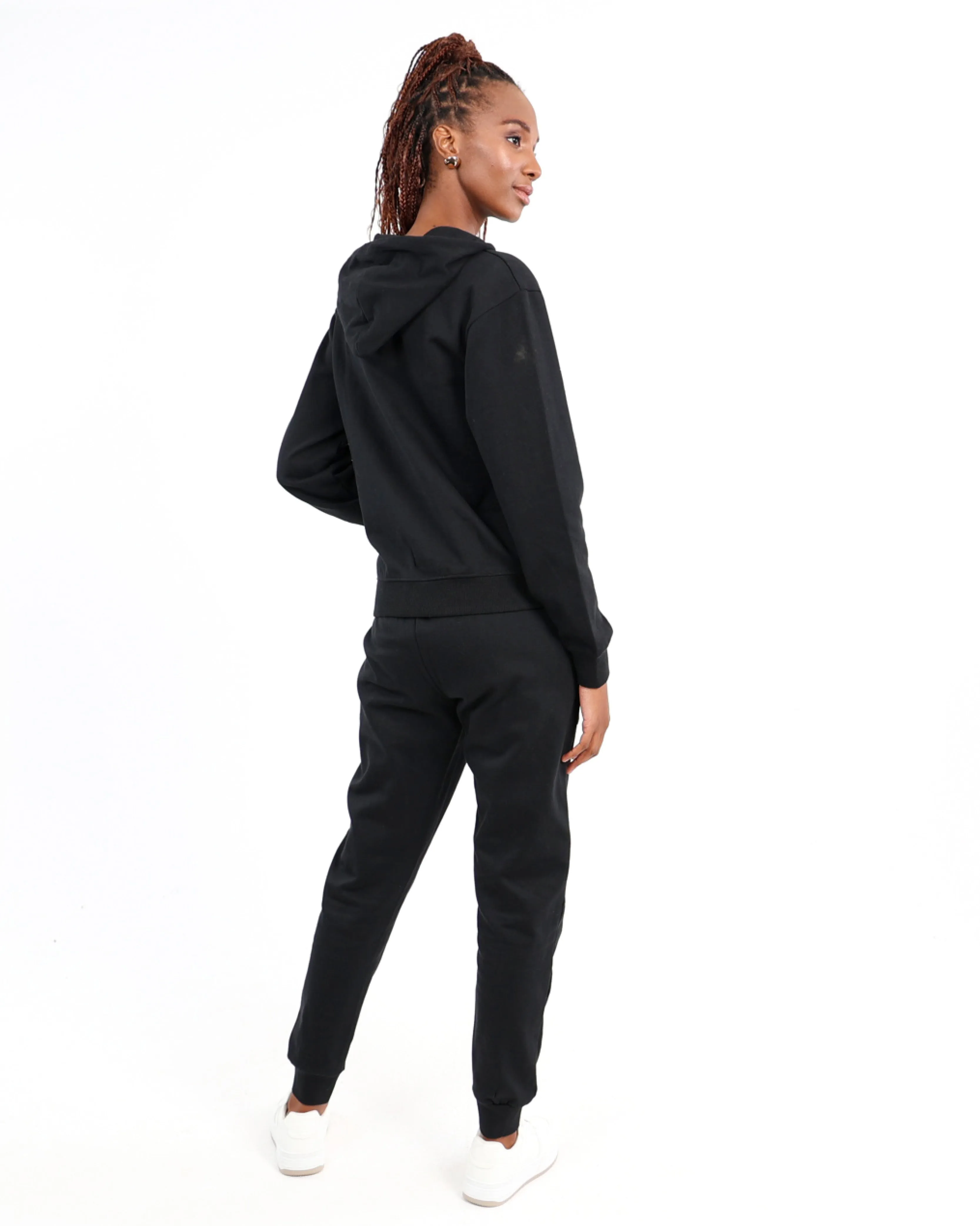Black Zip-Up Hoodie