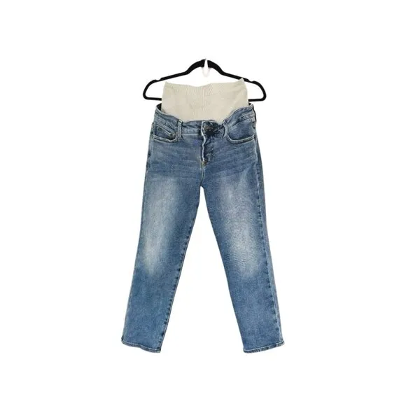 BLANQI Denim Postpartum Support Straight Crop Jeans