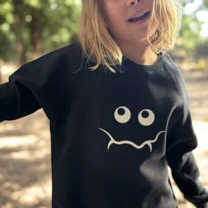 Bob & Blossom Black Monster Sweatshirt