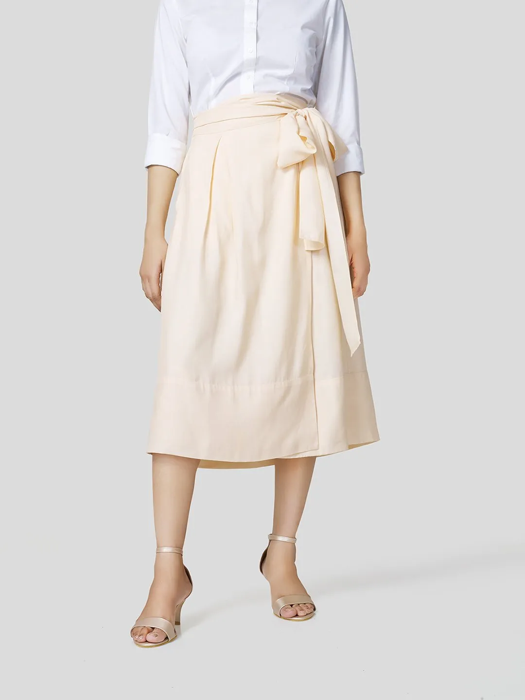Box Pleated Warp-A-Round Skirt