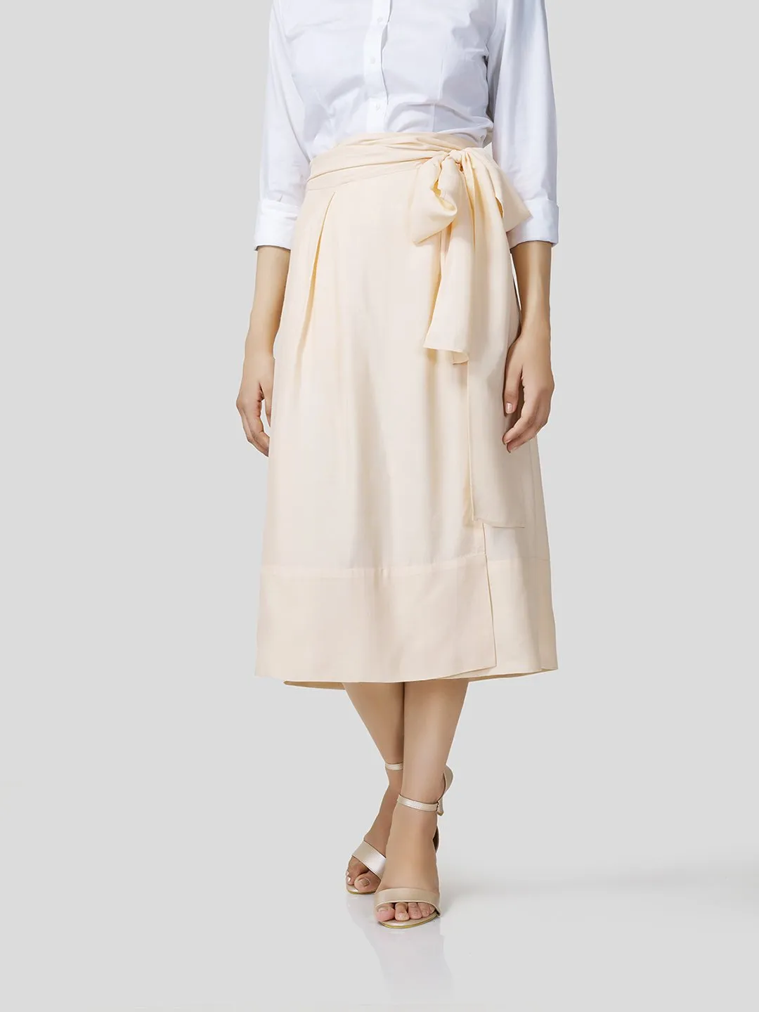 Box Pleated Warp-A-Round Skirt
