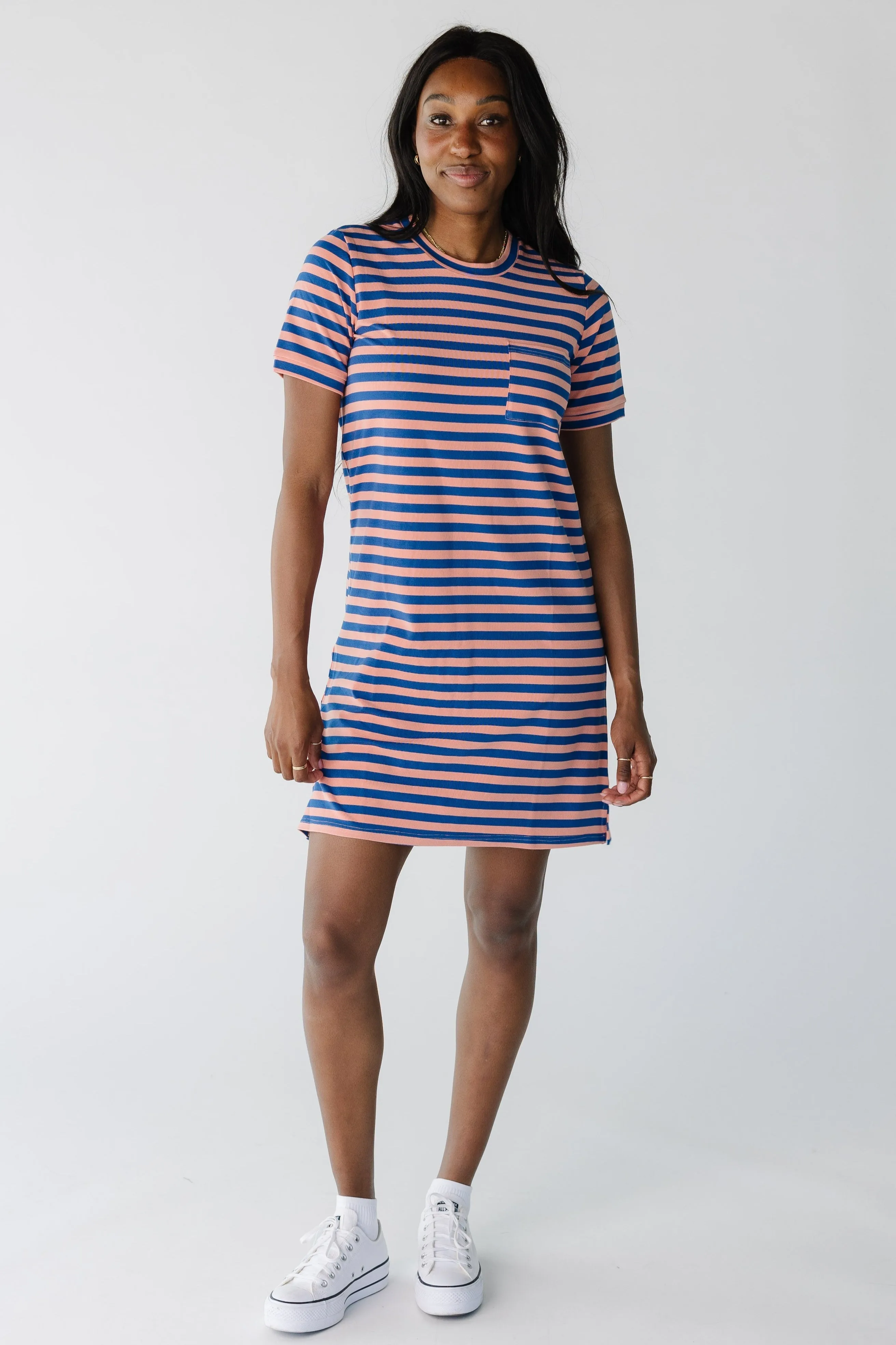 Brass & Roe All Day Stripe T-Shirt Dress