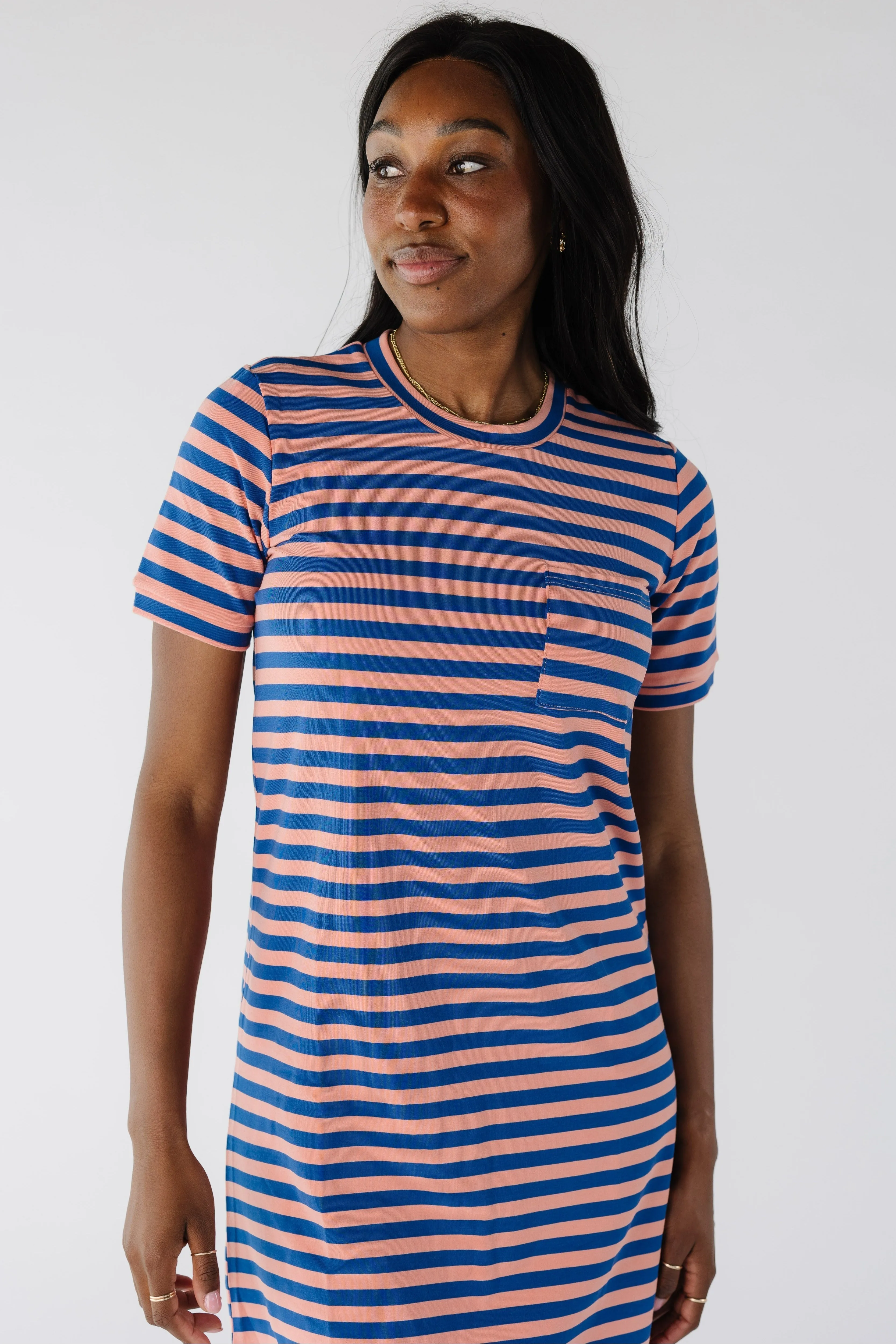 Brass & Roe All Day Stripe T-Shirt Dress