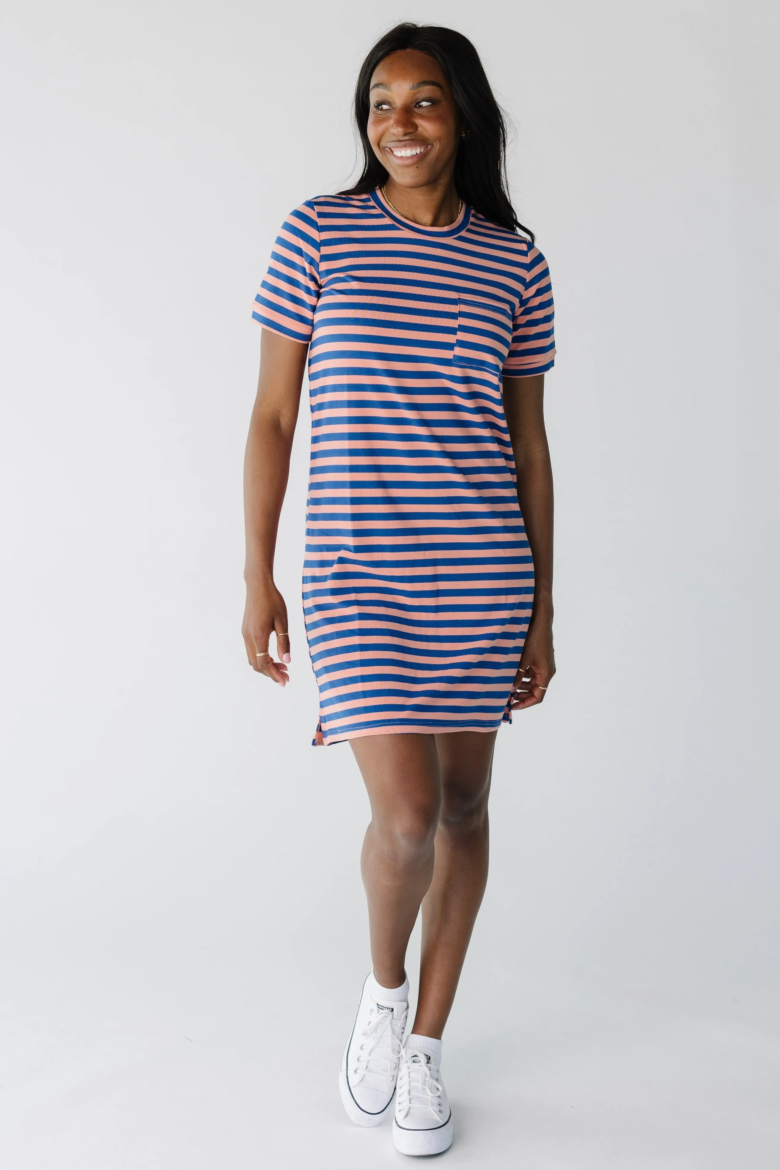Brass & Roe All Day Stripe T-Shirt Dress