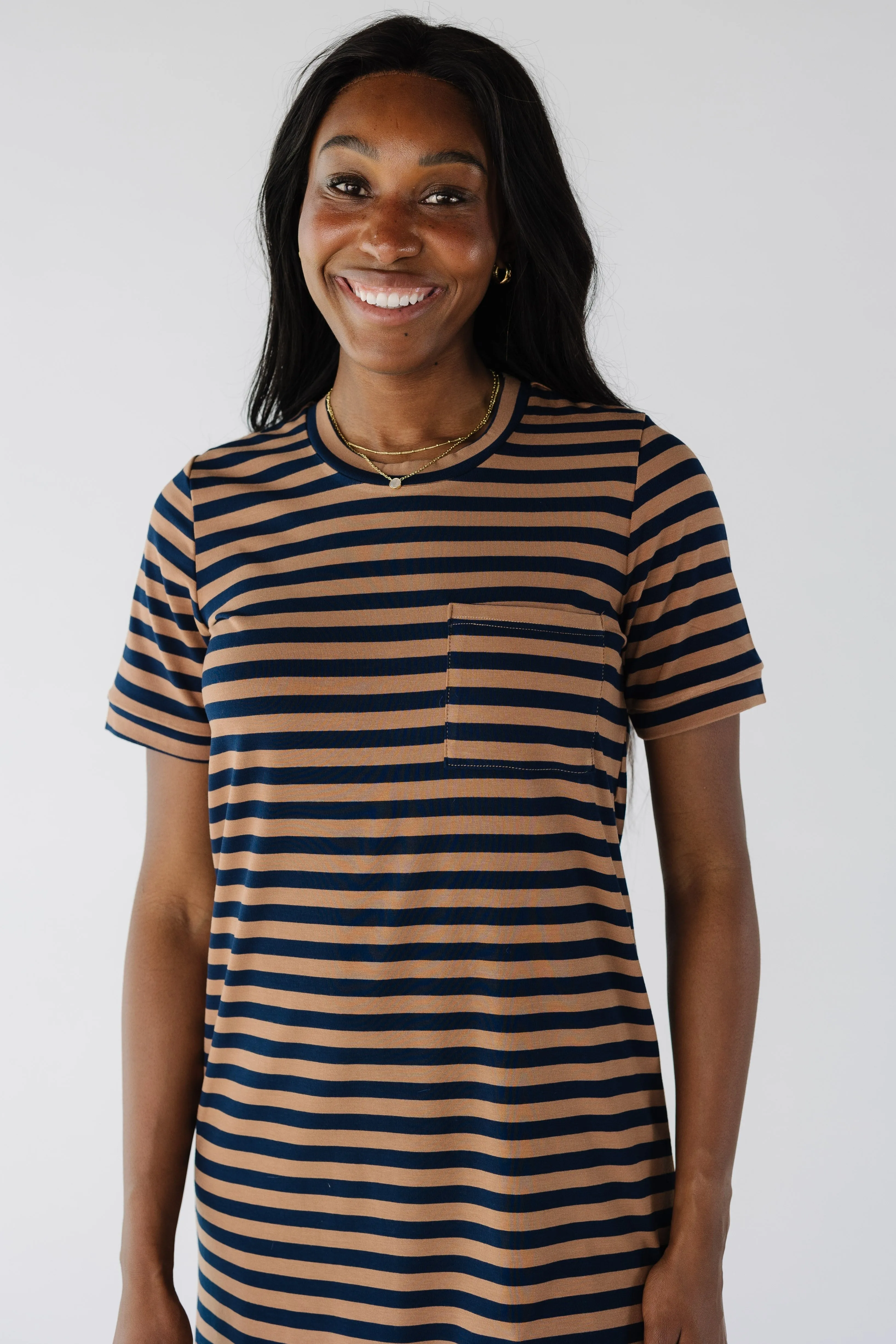 Brass & Roe All Day Stripe T-Shirt Dress
