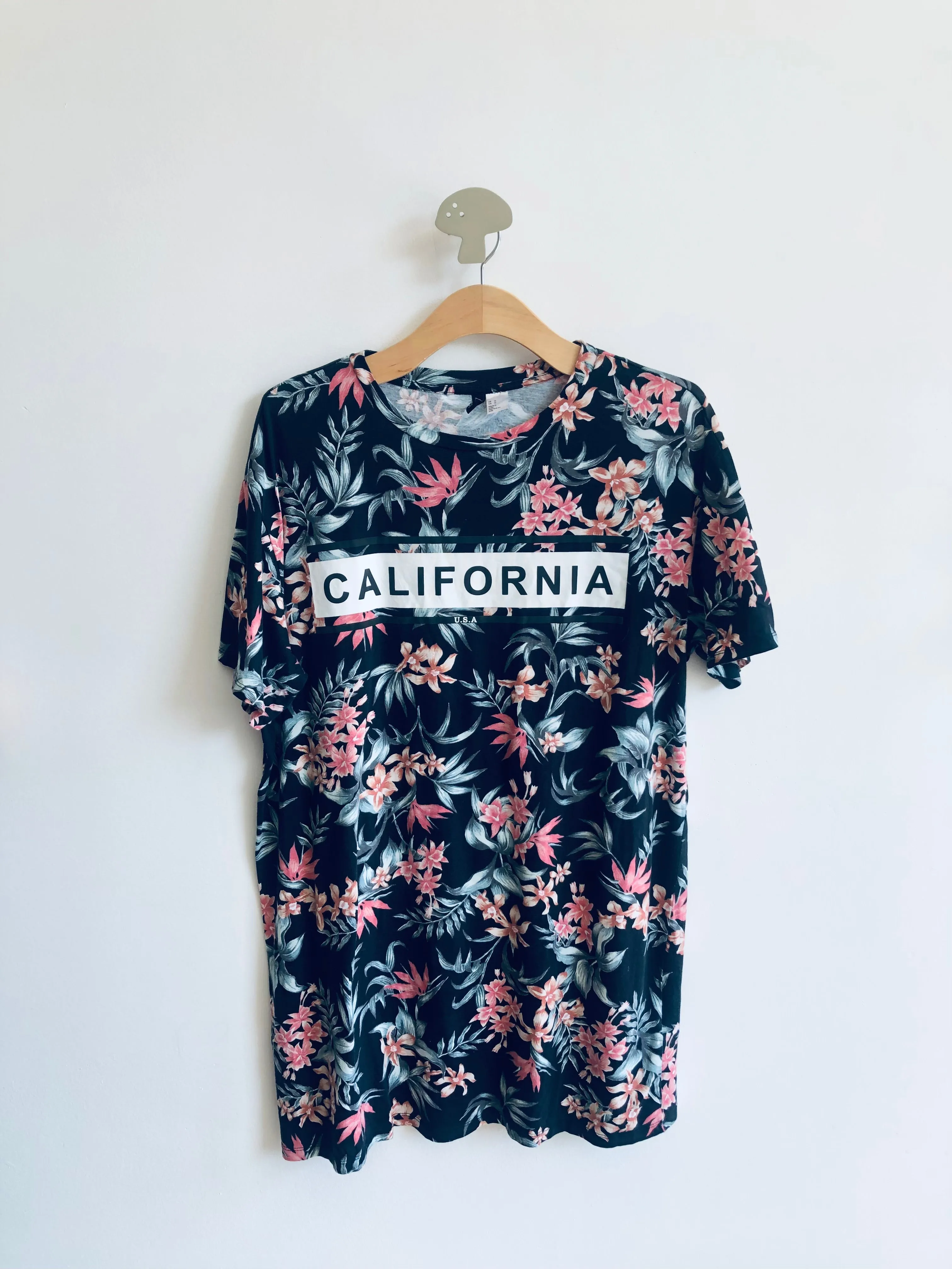 California Floral T-Shirt Dress // Adult 12