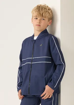 Carter Navy Check Jacket