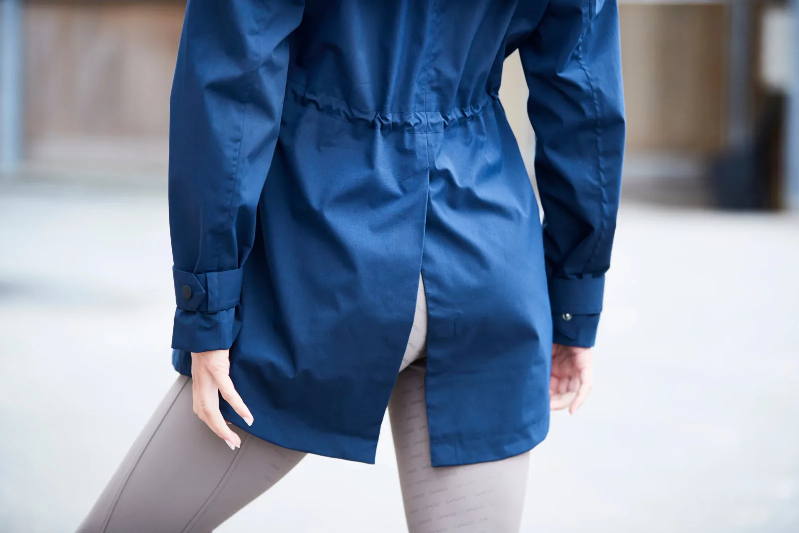 Catago Ladies Navy Roy Waterproof Trench Coat