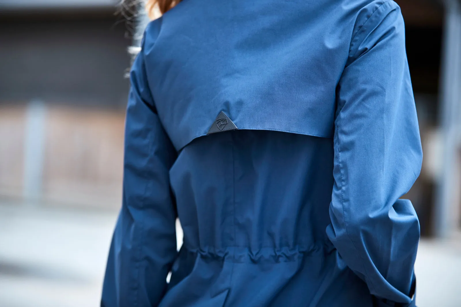 Catago Ladies Navy Roy Waterproof Trench Coat