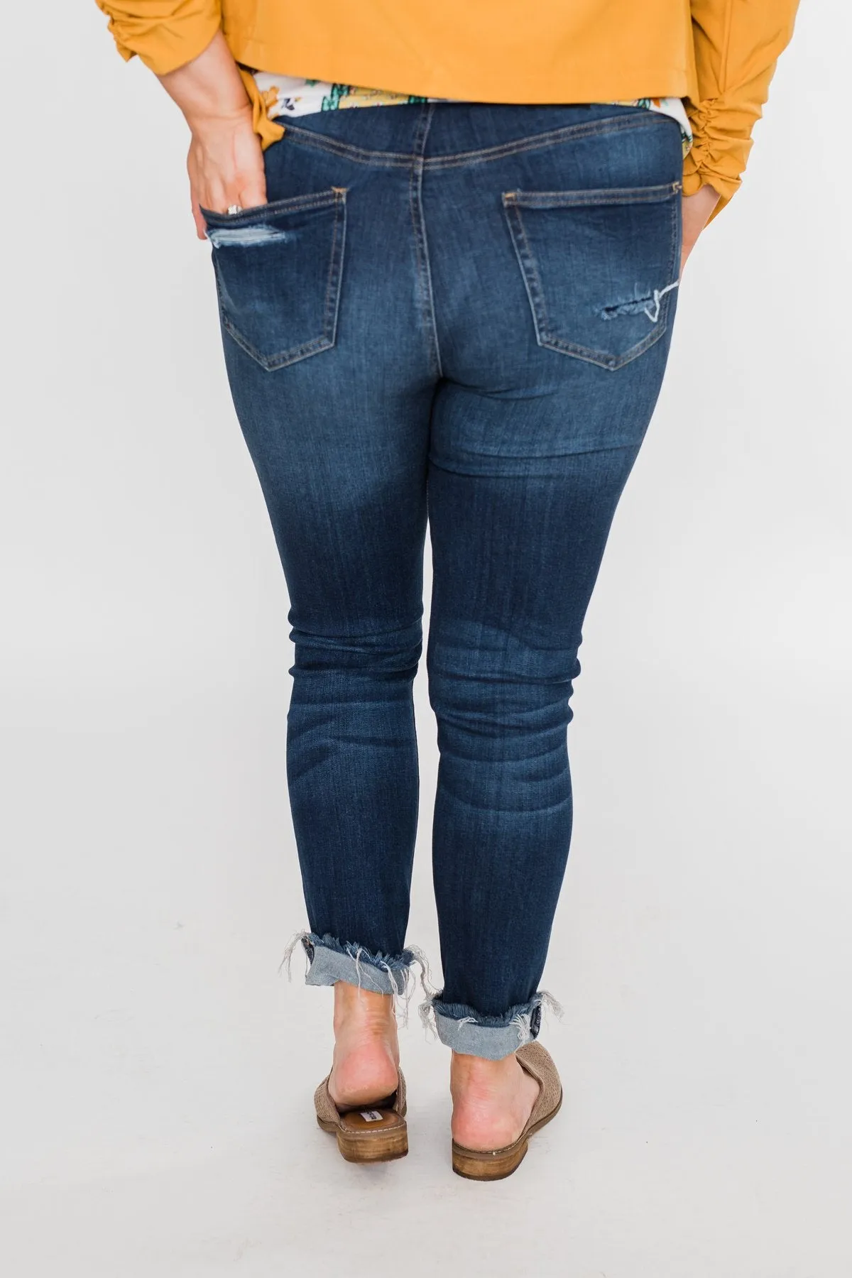 C'est Toi Distressed Skinny Jeans- Jade Wash