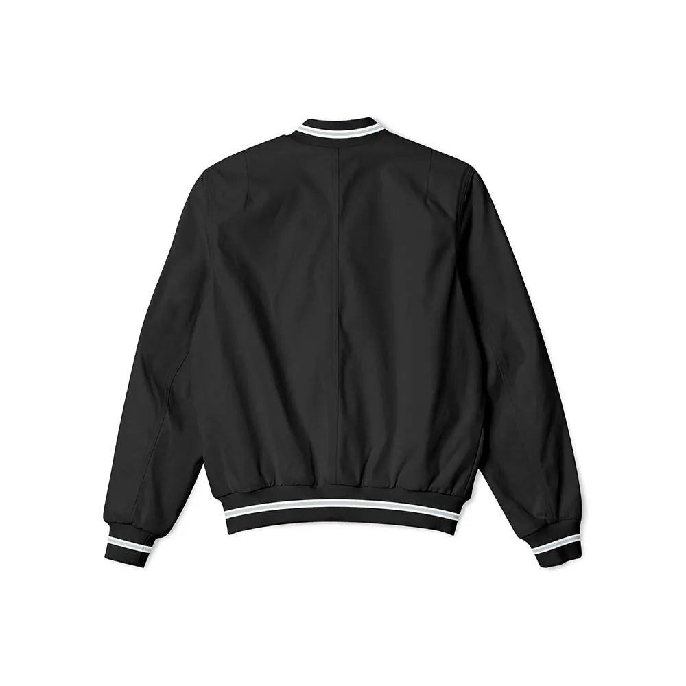 Chicago White Sox Black Bomber Jacket – Sleek Lightweight Outerwear with Classic Team Logo