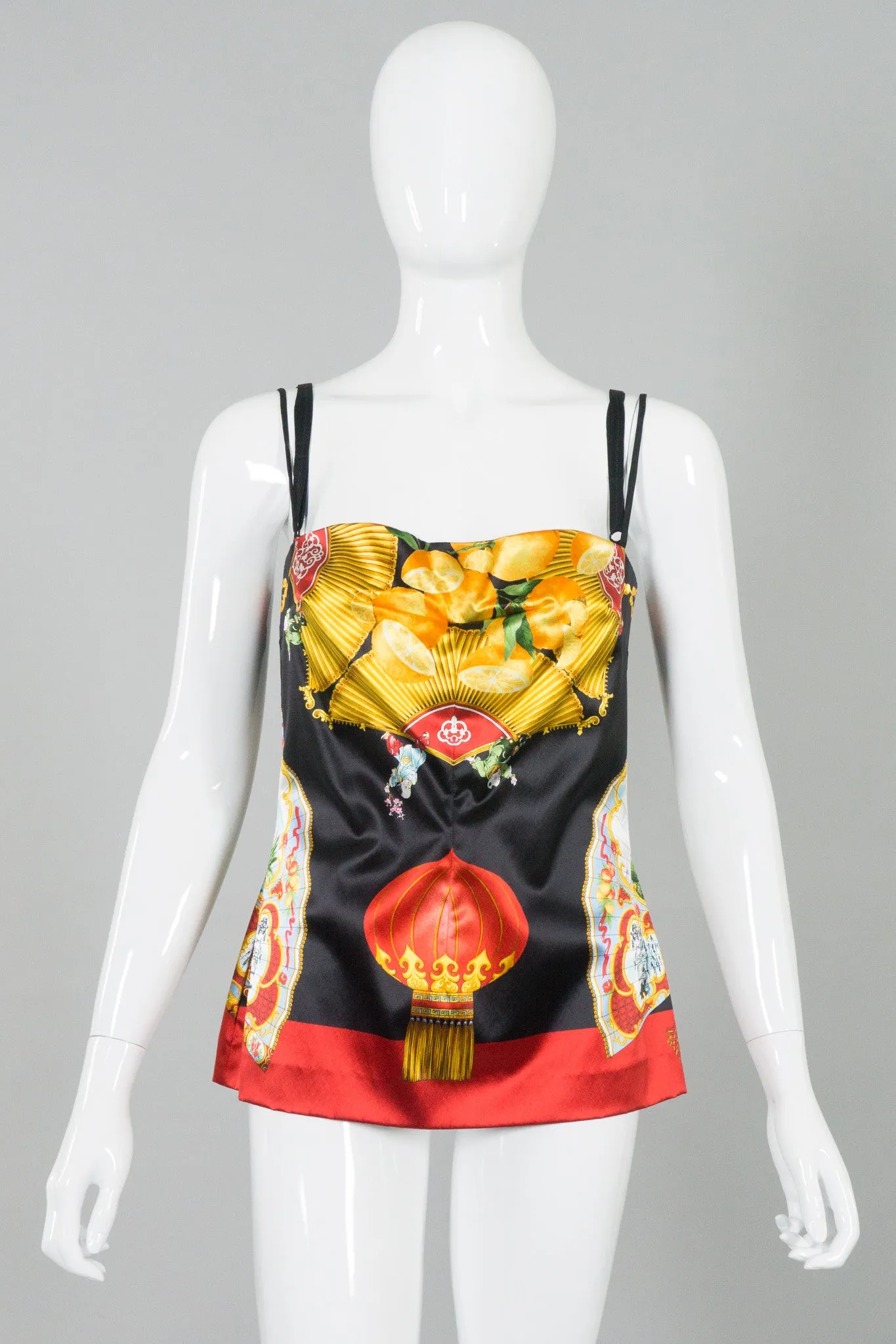 Chinoiserie Silk Bra Top
