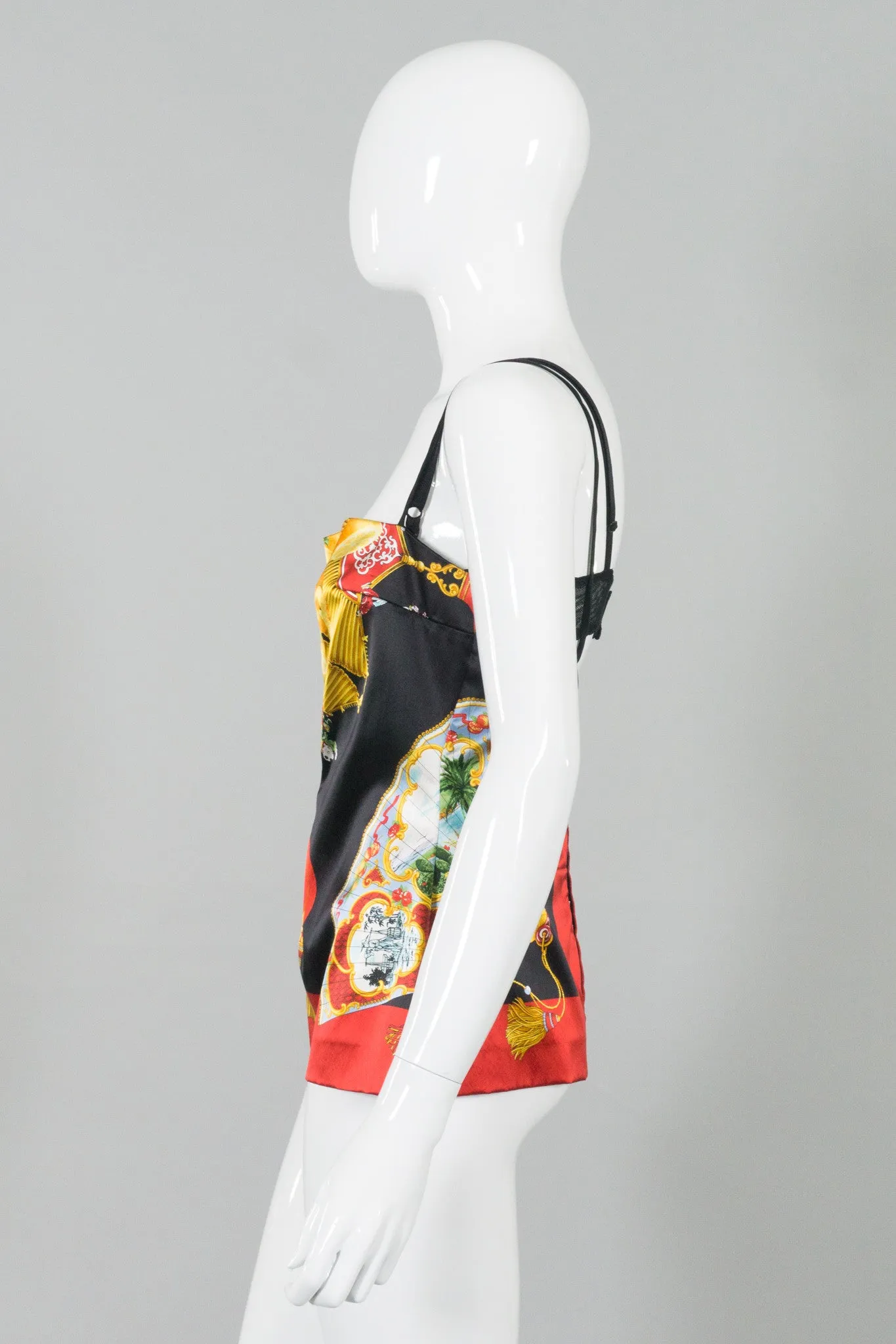 Chinoiserie Silk Bra Top