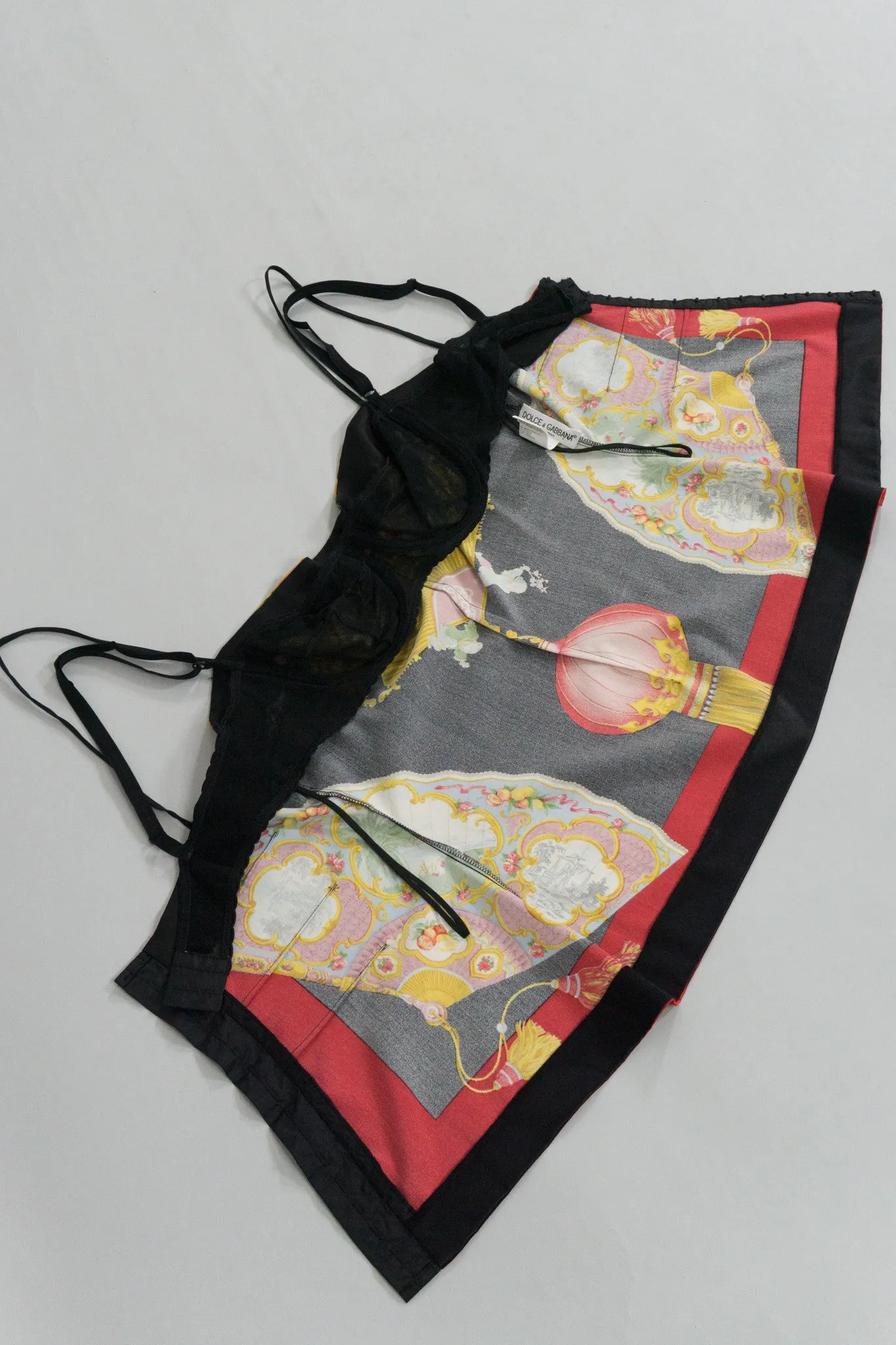 Chinoiserie Silk Bra Top